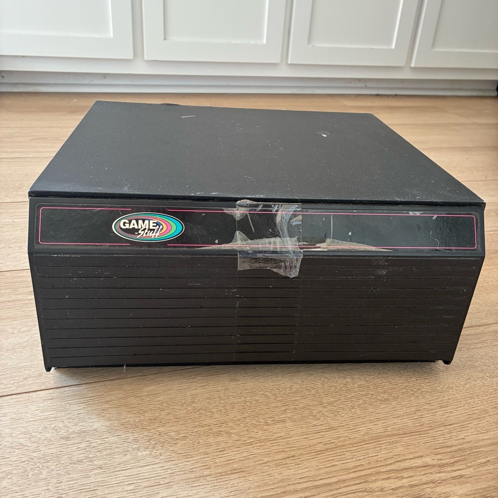 Vintage PlayStation Video Game Storage Cabinet Organizer Drawer